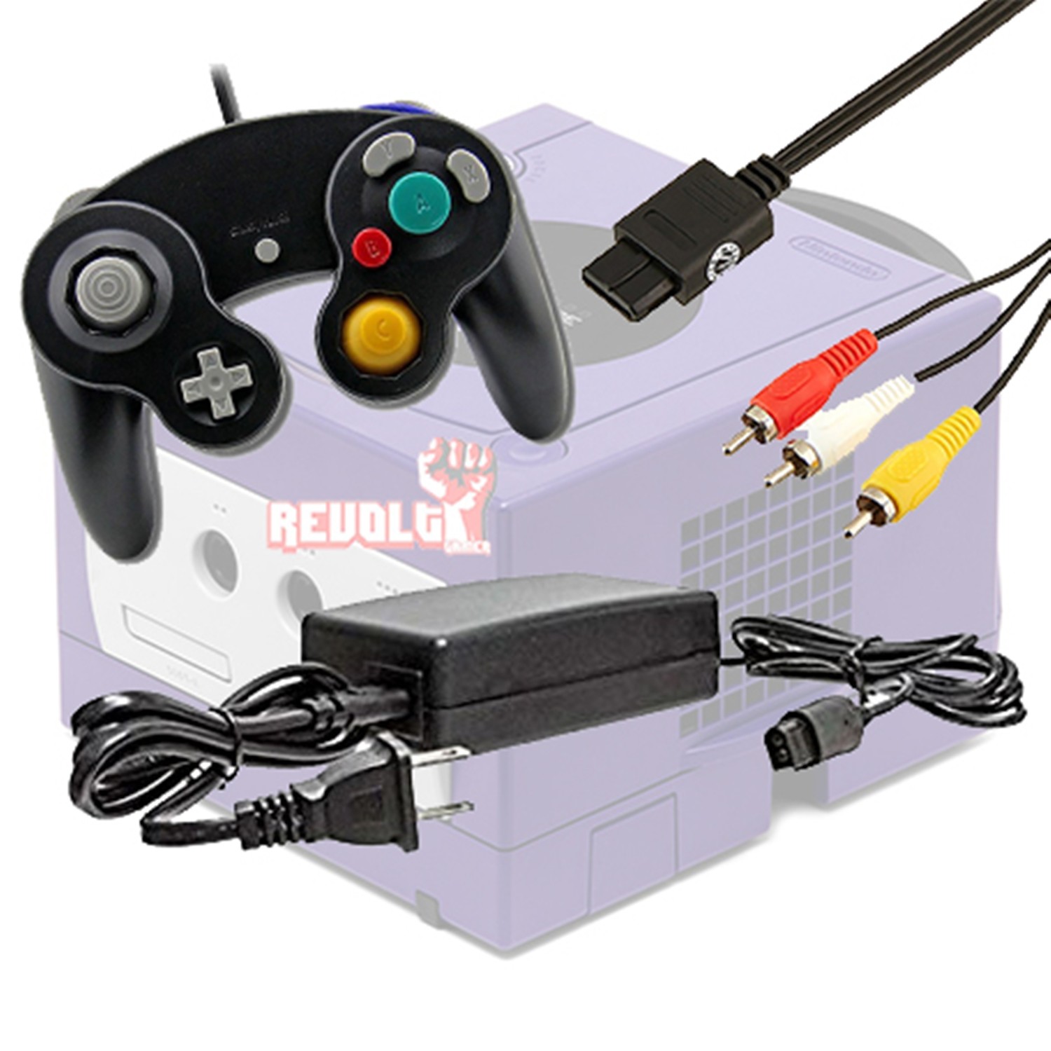 Gamecube Starter Bundle - Controller, Power Adapter, and AV Cable New & Sealed