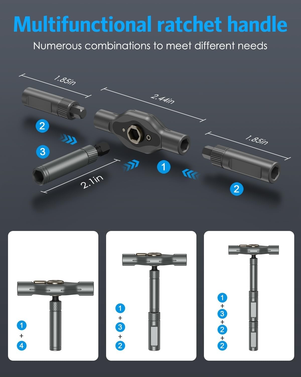 DIY Ratchet Screwdriver Set, Upgraded 34 in 1 Magnetic Screwdriver Set for Ch...