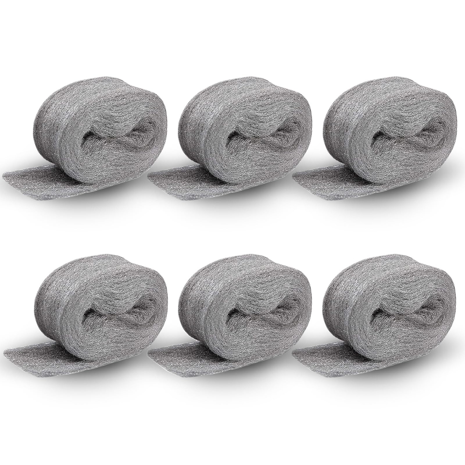 1.3 LB Steel Wool6 Packs Fine Steel Wool Roll Hardware Cloth for SidingPipeli...