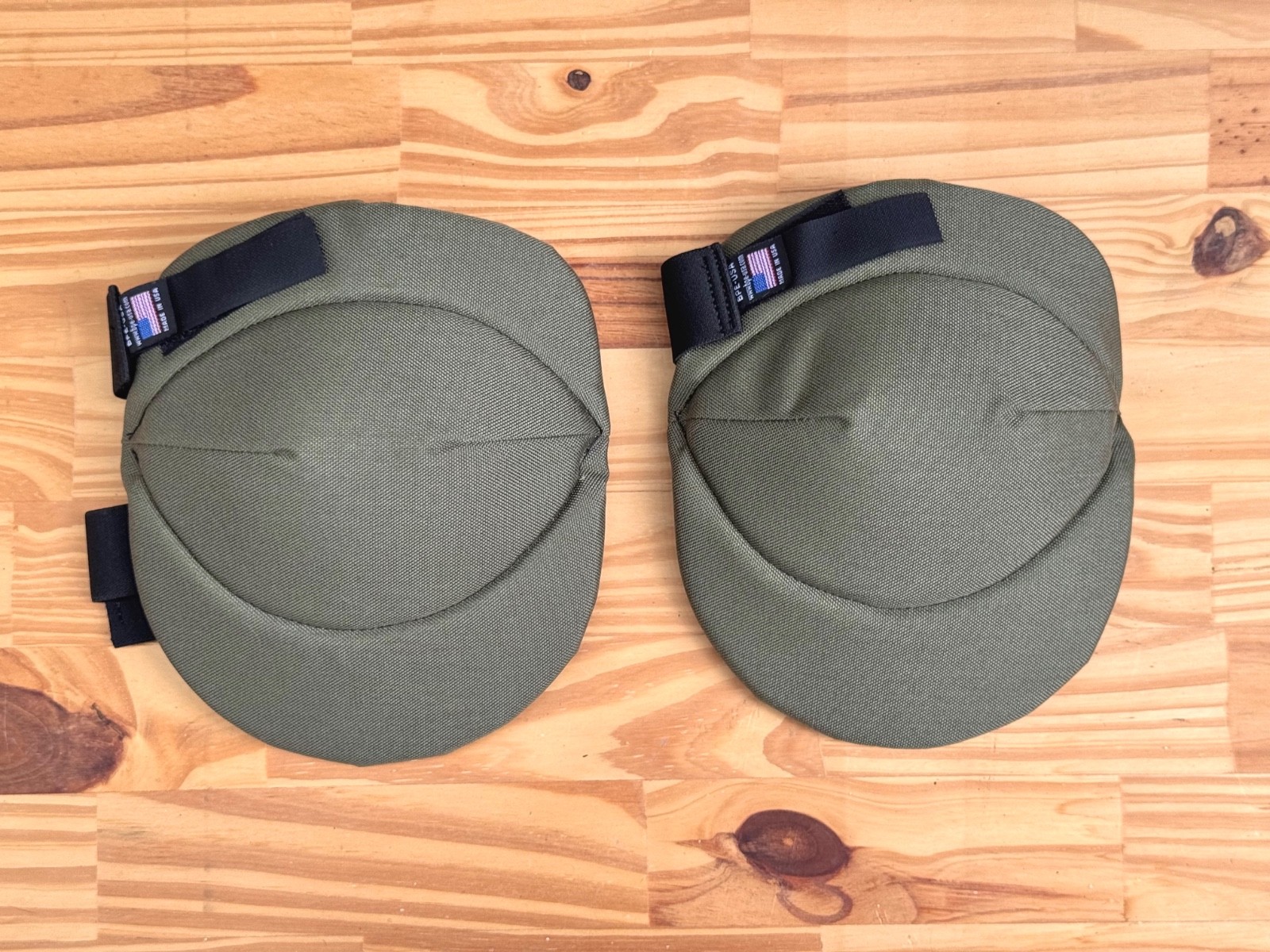 BPE All Purpose Polyester Knee Pads Olive Made in USA NEW