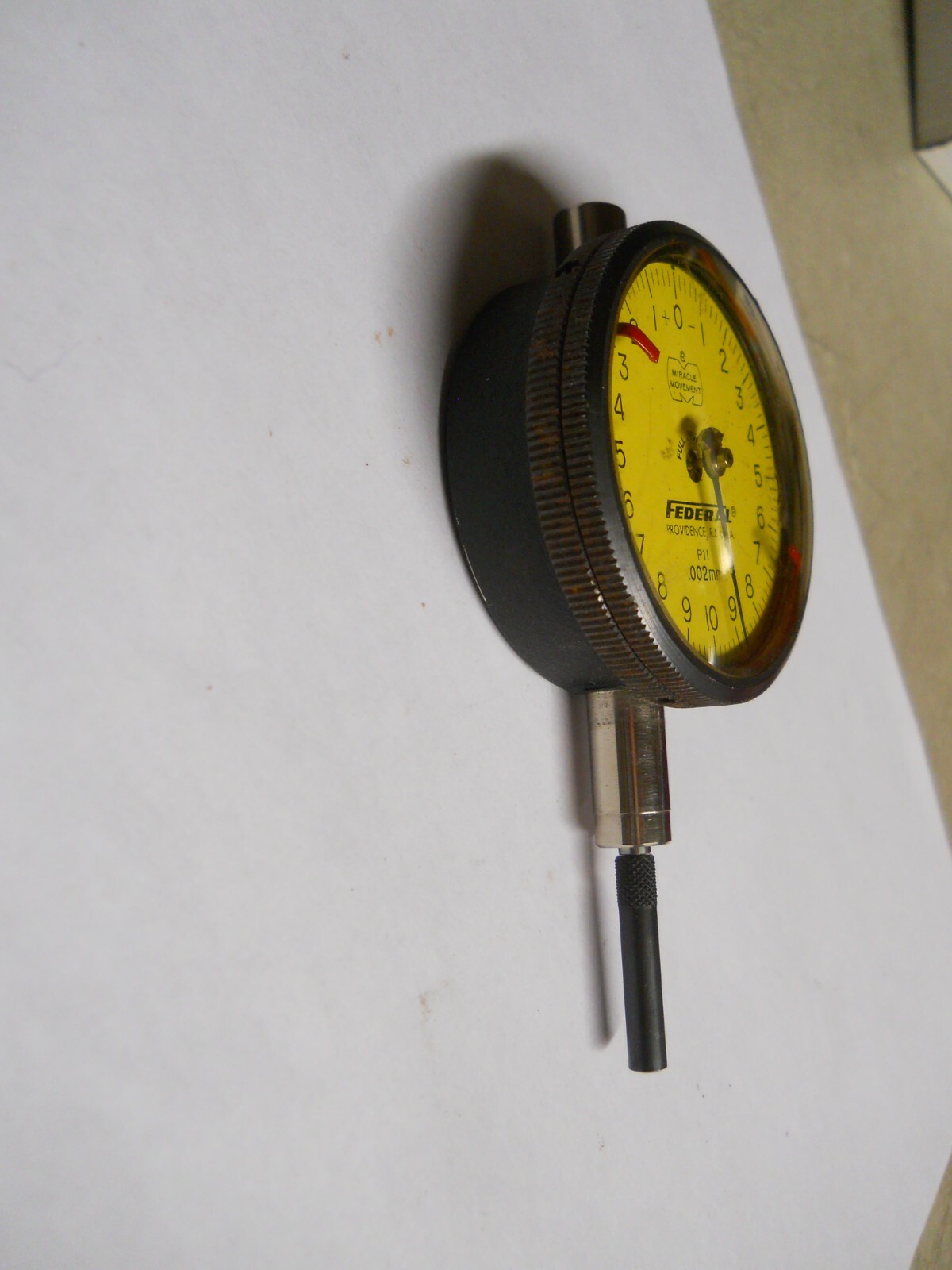 Federal #P11 Dial Indicator. Metric .002mm W/Pointers. used