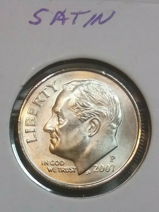 2007 Roosevelt Dime  P - SATIN- BU - Uncirculated