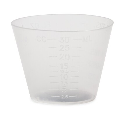 Medicine Cup McKesson 1 oz. Translucent Plastic Disposable 4 Pack of 100