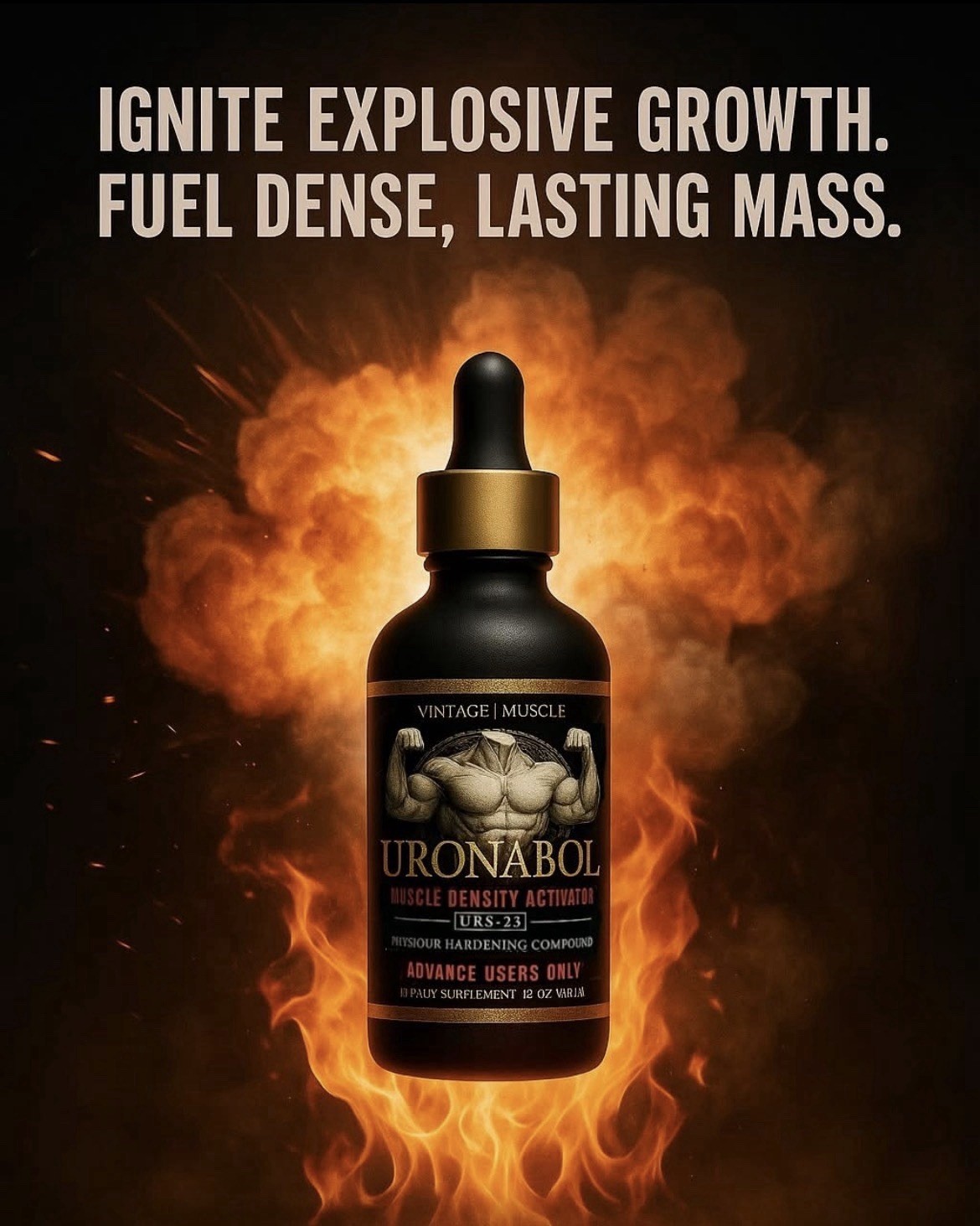 Uronabol:4Ult.Dense,Dry Striations,Shredder⚔️Gainer By Vintage Muscle💪🧪🏛️🔥⚡️