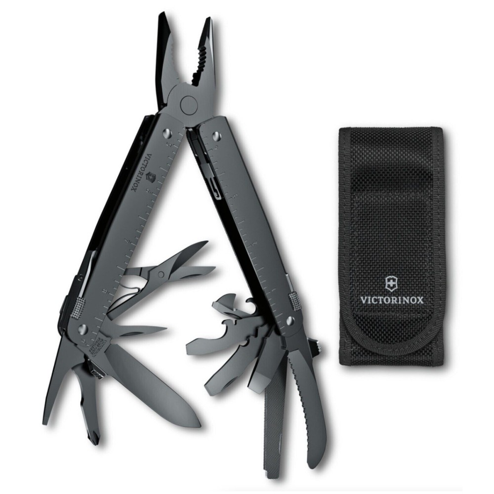 Victorinox Black Swiss Tool MXBS Multi-Tool + Nylon Pouch 35316