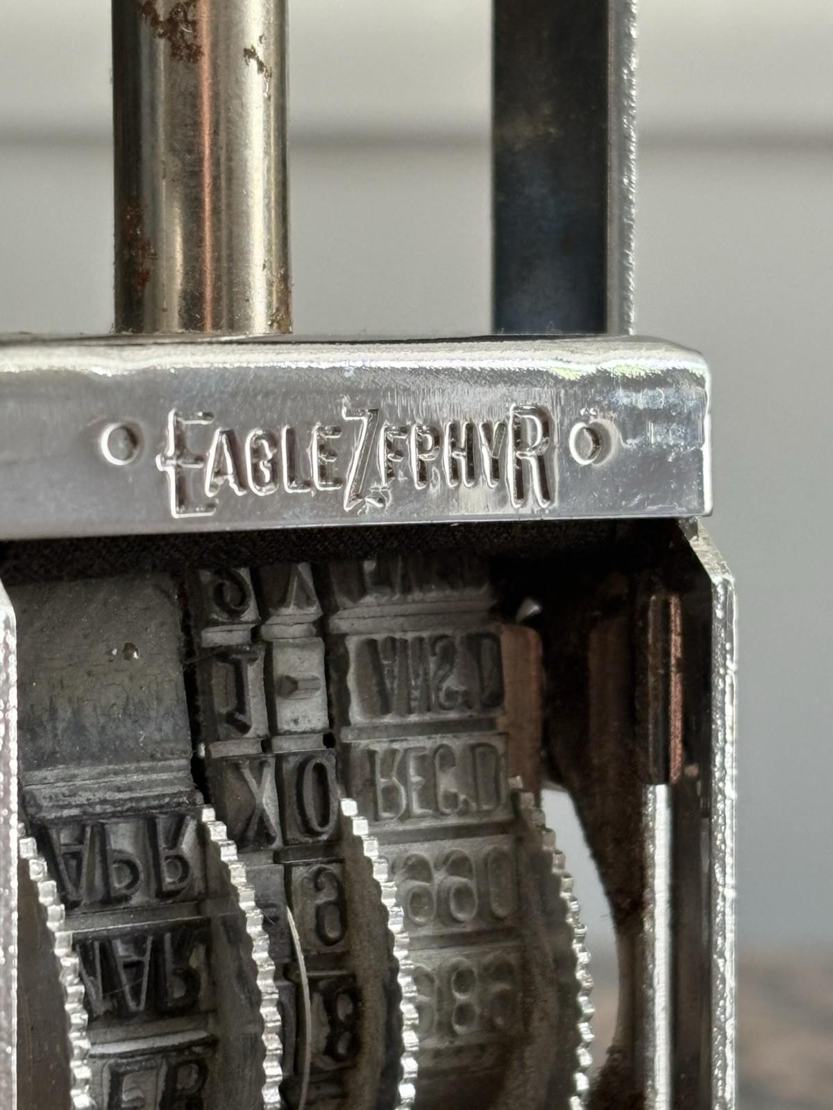 Vintage Eagle Zephyr Numbering Machine/Numbering Stamp