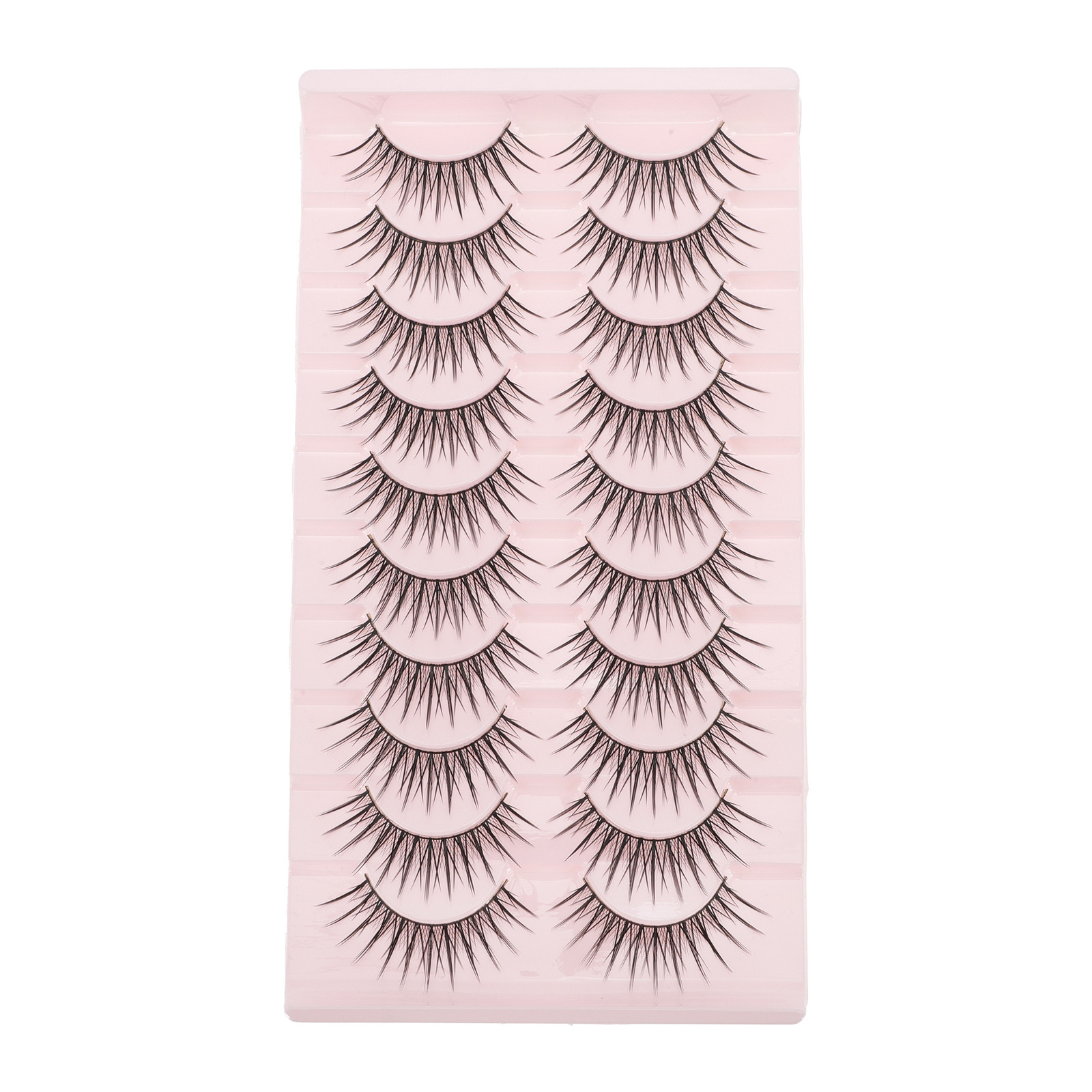 B-13 False Eyelashes for Makeup Black 10 Pair