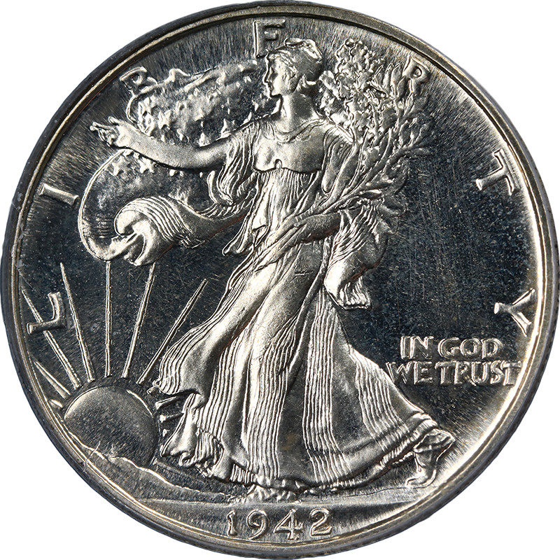 1942 Walking Liberty Half Proof PCGS PR64 Superb Eye Appeal Strong Strike
