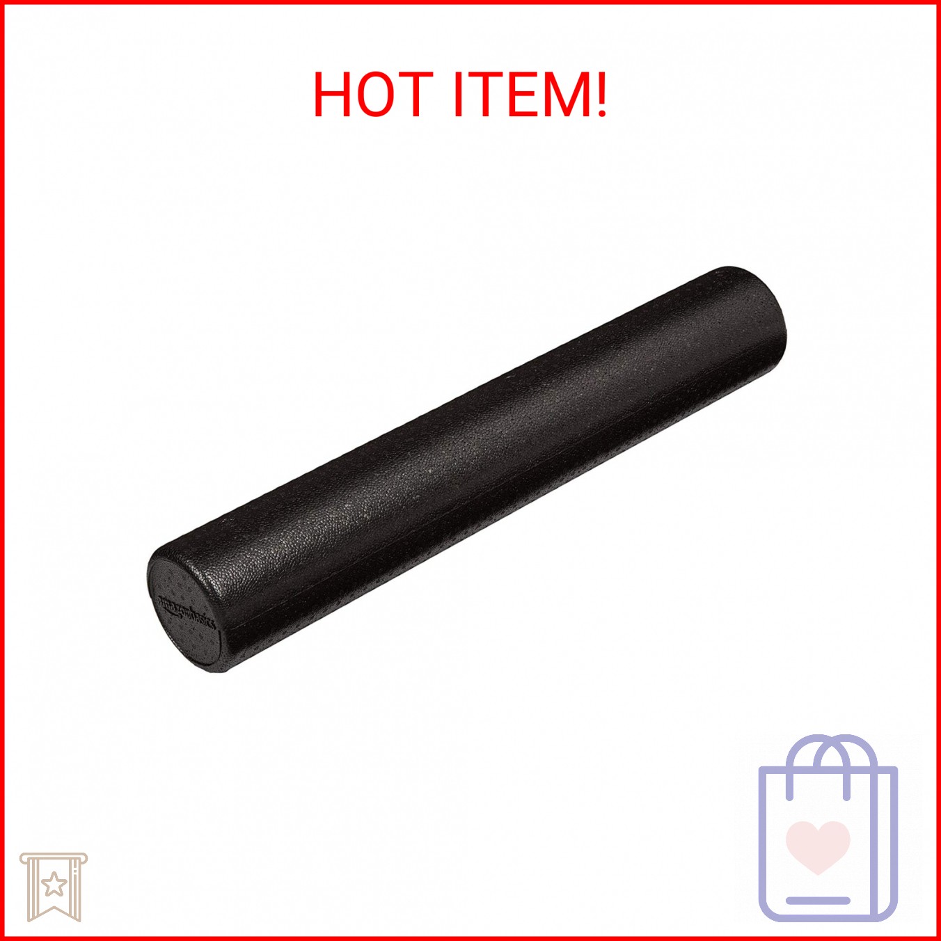 Amazon Basics High-Density Foam Roller for Exercise, Stretching and Muscle Recov