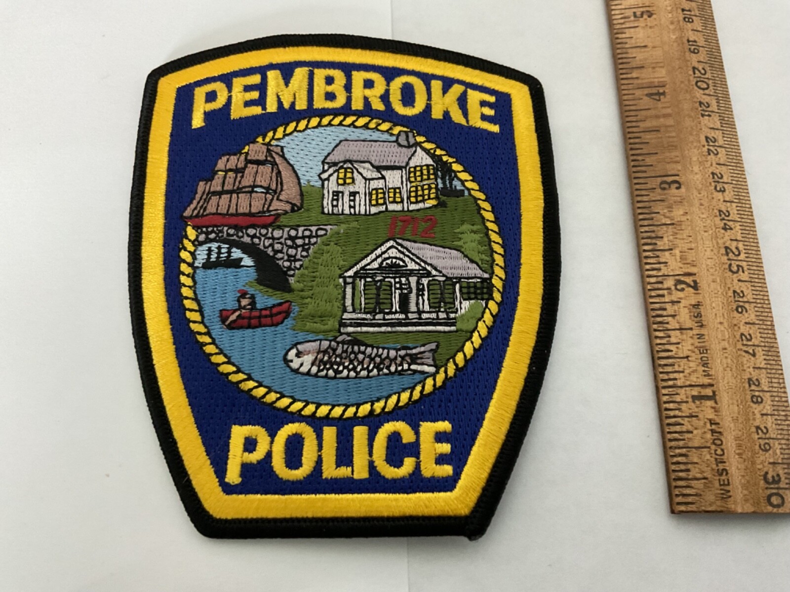 Pembroke Police  Massachusetts collectable patch new full size
