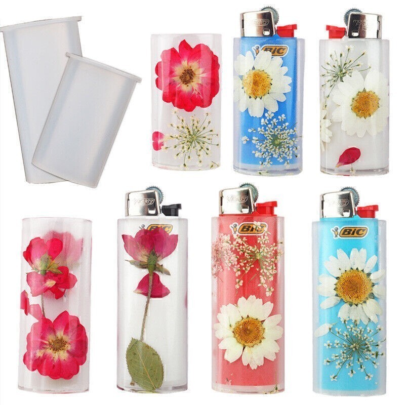 Resin DIY Crystal Epoxy Silicone Mold Lighter Protective Cover Casting Mould