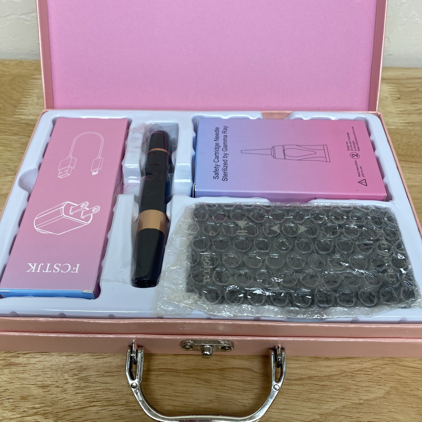 FCSTJK Permanent Makeup Machine, With 10pcs 1RL-Ombre Powder Brows