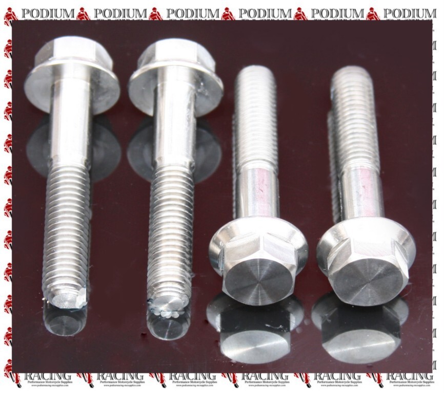 DUCATI 749 999 TITANIUM SHOWA FORK PINCH BOLTS SILVER