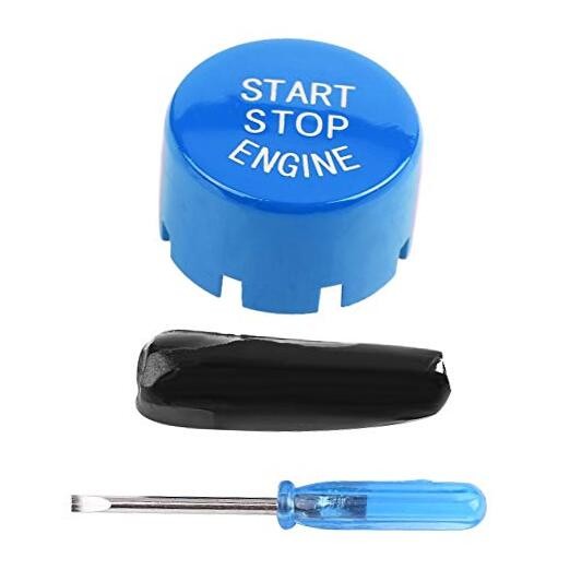 Car Engine Start Stop Switch Button Cover for G F Chassis F20 F21 F22 F23 Blue