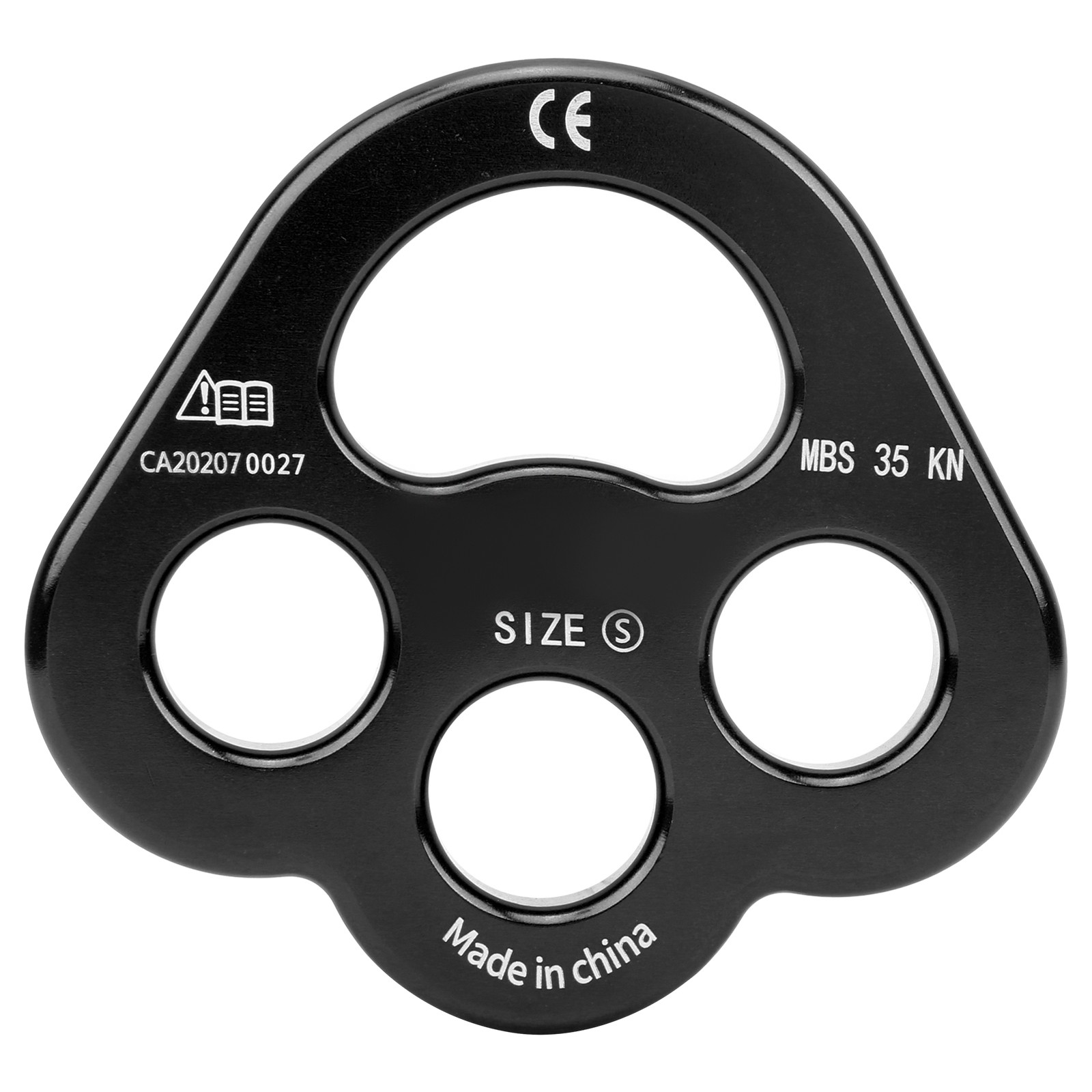 Black Rope 3 Holes Force Rigging Plate Anchor Divider Finger Force WT