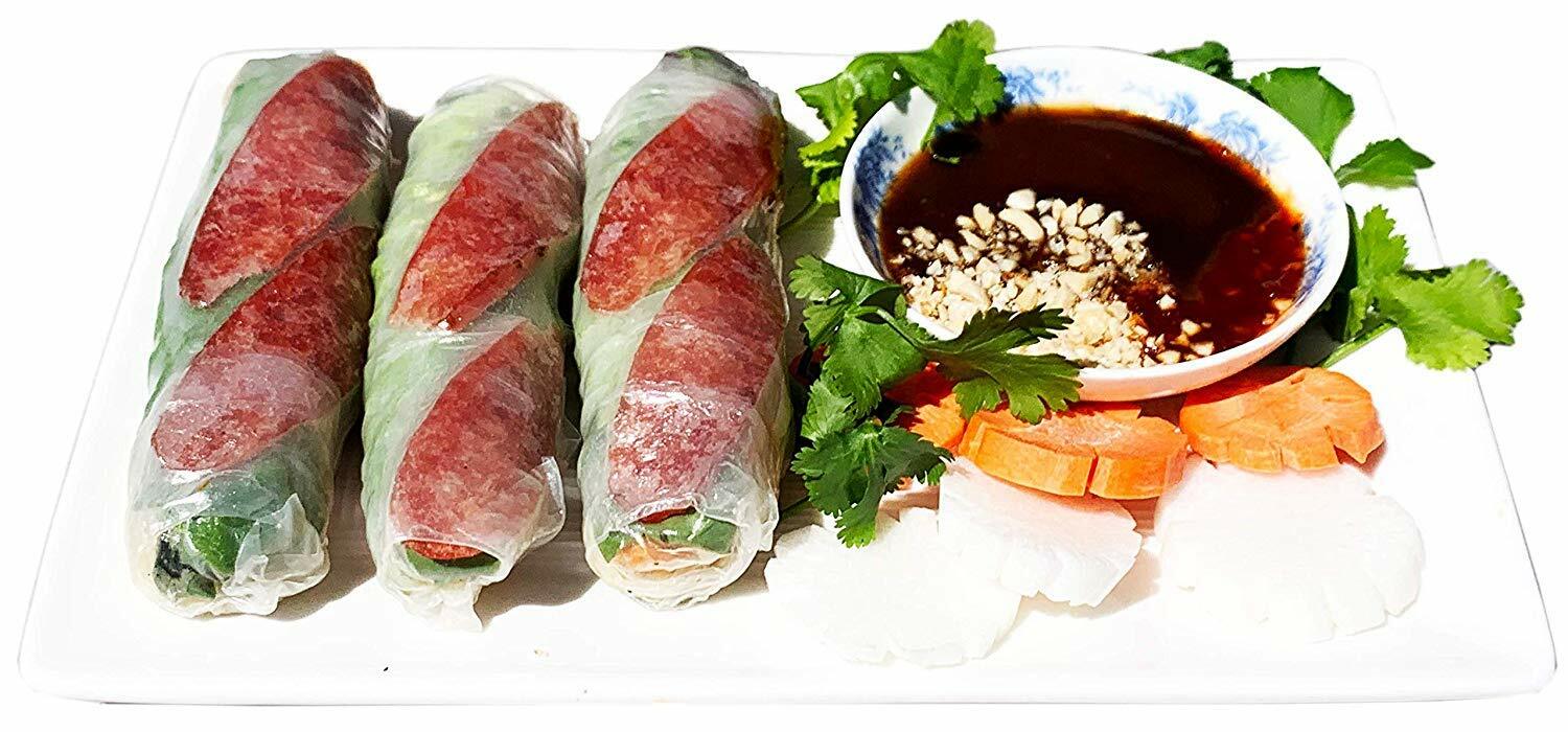 6 packs PREMIUM Chicken CURED SAUSAGE LAP XUONG GA (No MSG) Made in the USA