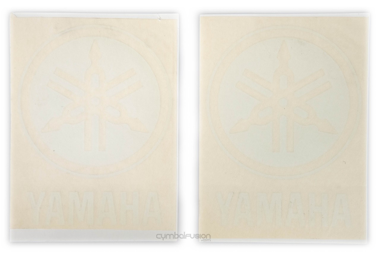 Yamaha Bass Drum Logo White Stack 2-Pack