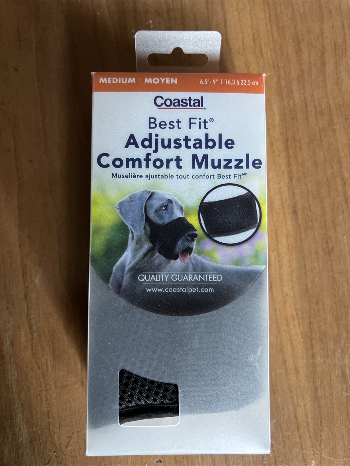 Coastal Pet Best Fit Adjustable Comfort Dog Muzzle- Black new