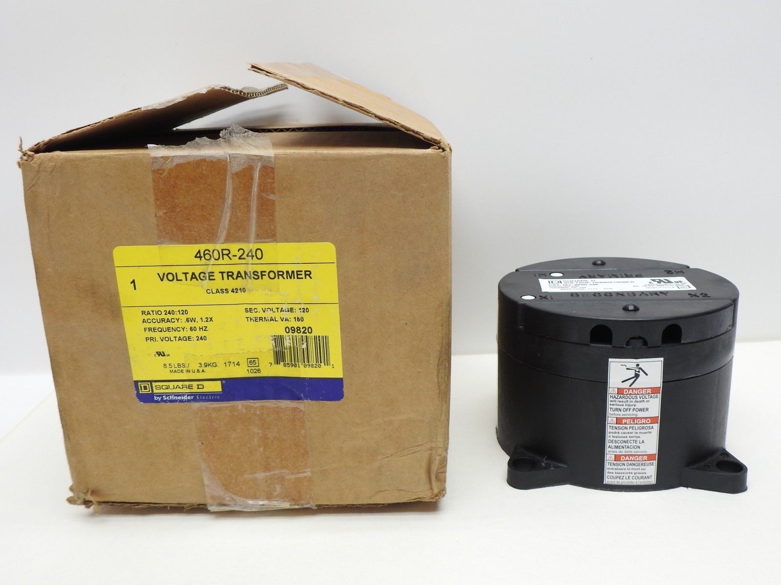 Square D 460R-240 Voltage Transformer Class 4210 - GENUINE NEW!