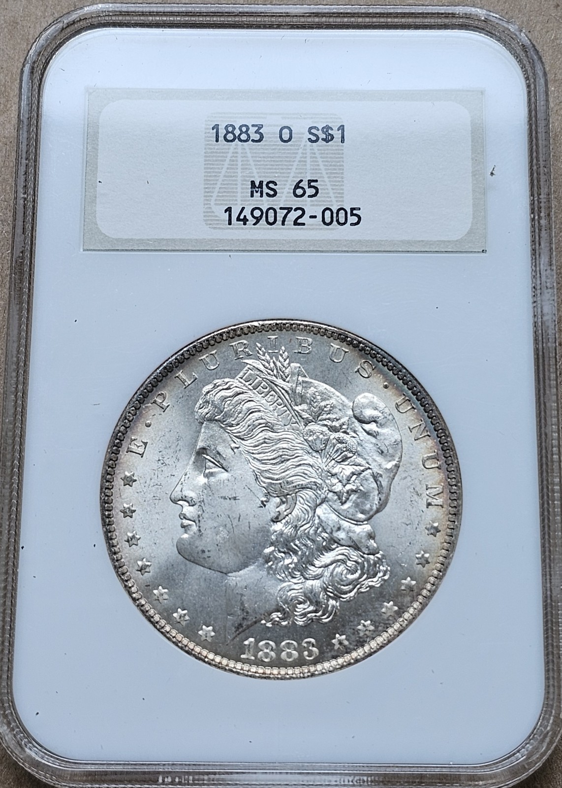 1883-O Morgan Silver Dollar NGC FATTY MS65 Toned