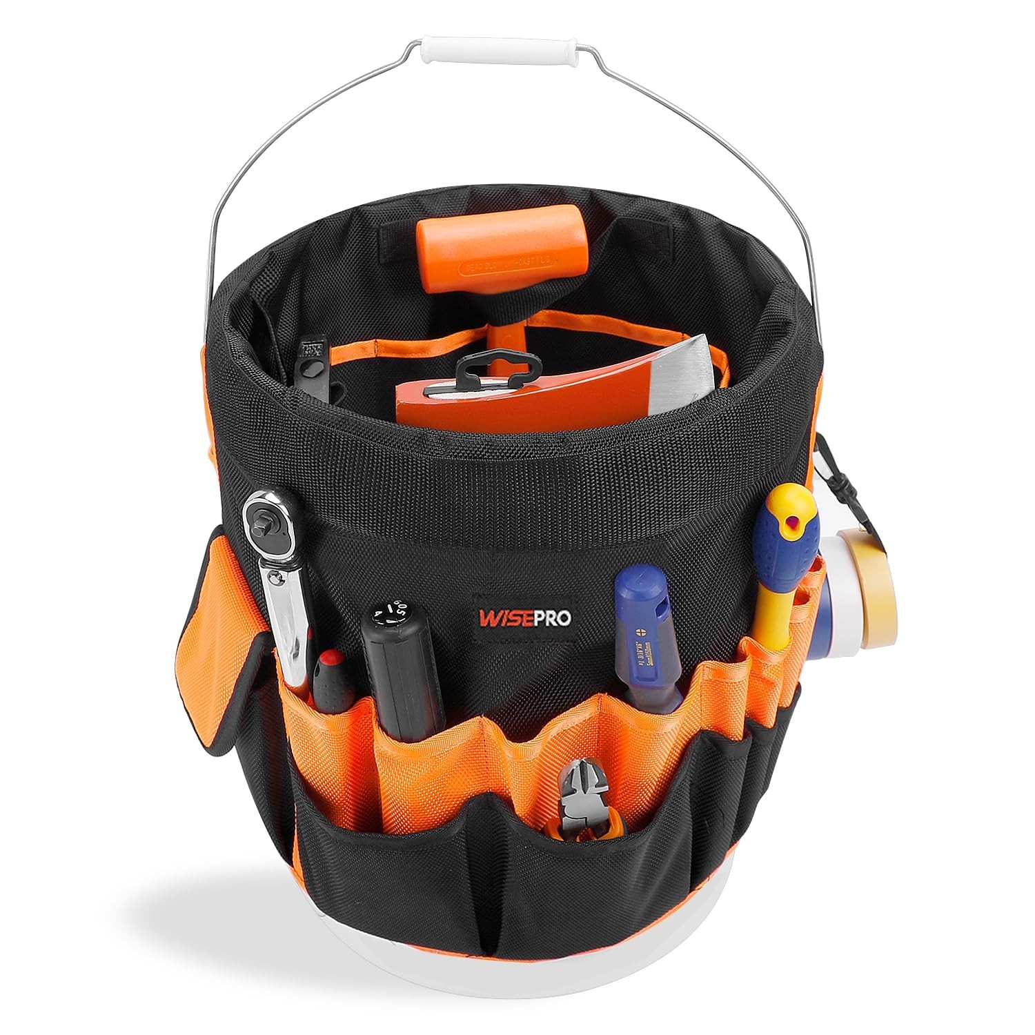 Bucket Tool Organizer, Bucket Organizer with 30 Pocket, Tool Organizer for 5 ...