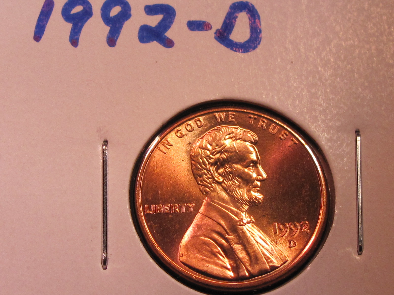 1992 D - Lincoln Memorial Cent