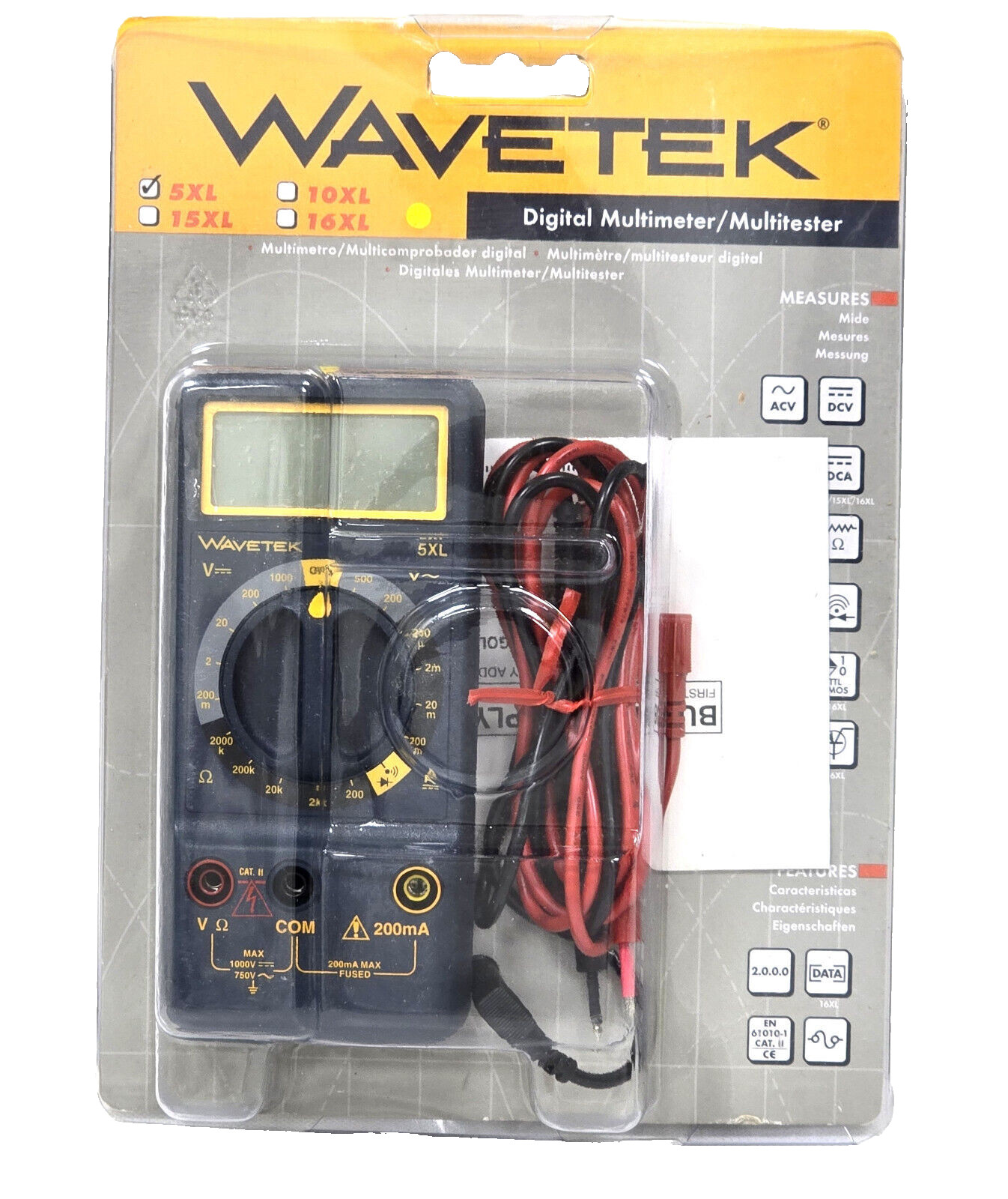 New Wavetek 5XL Handheld Digital Multimeter