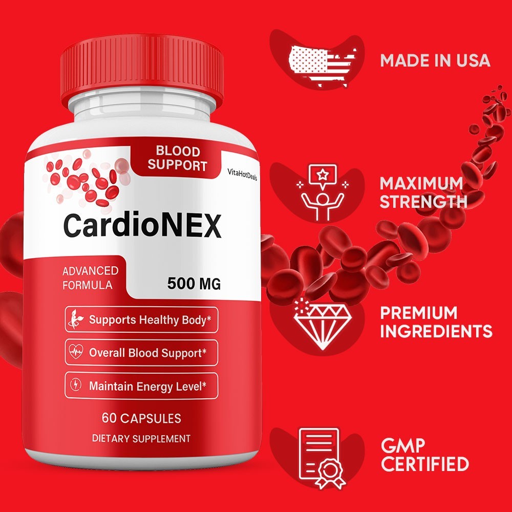 CardioNex Capsules, Max Strength, CardioNEX All Natural Supplement (3 Pack)
