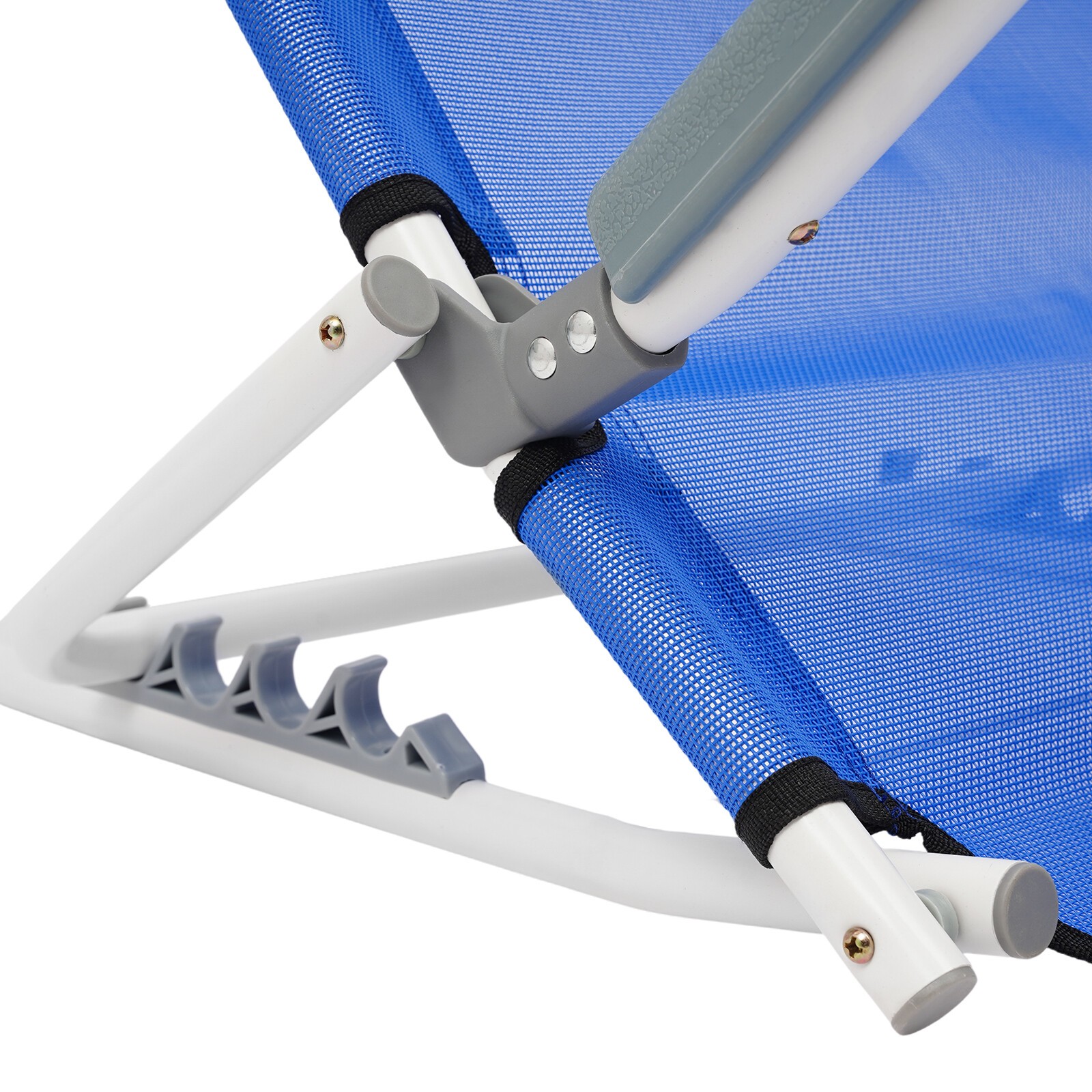 Adjustable Foldable Bed Backrest With Armrests Sit-Up Support Blue