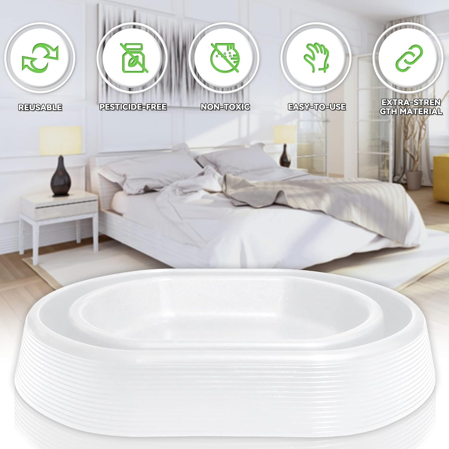 Bed Bug Interceptors | Bed Bug Trap | Bed Bug Detector | Bedbug Traps for Bed..