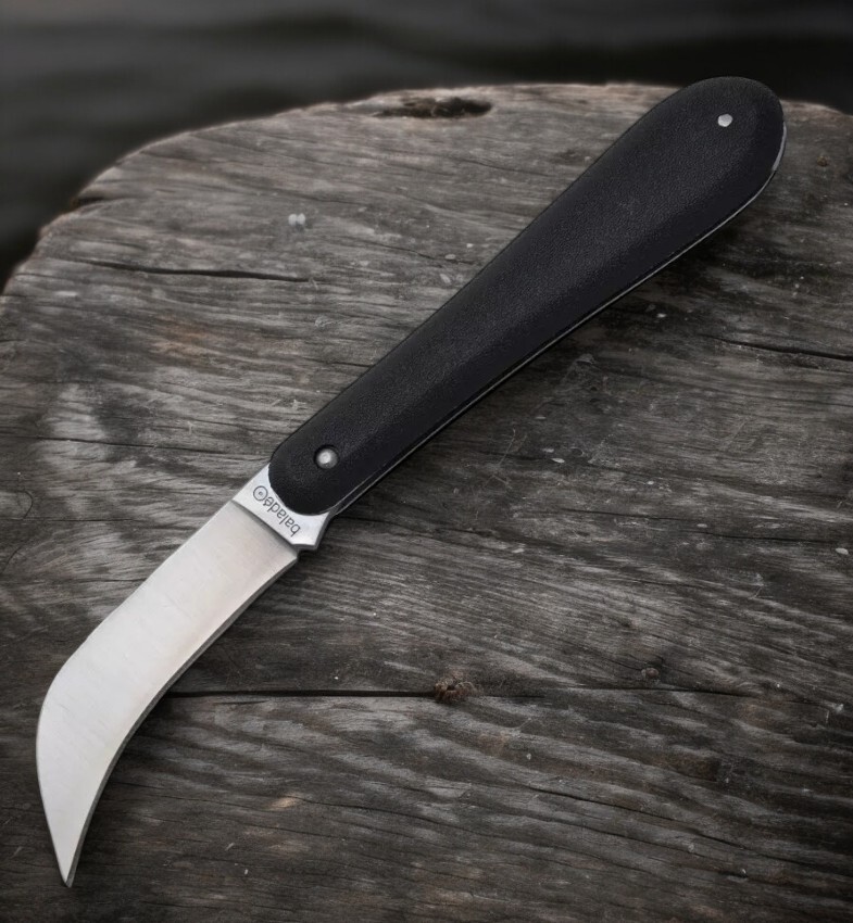 Folding Knife | Baladeo Electrician Billhook 3.25" Blade Black Handle Low-Cost