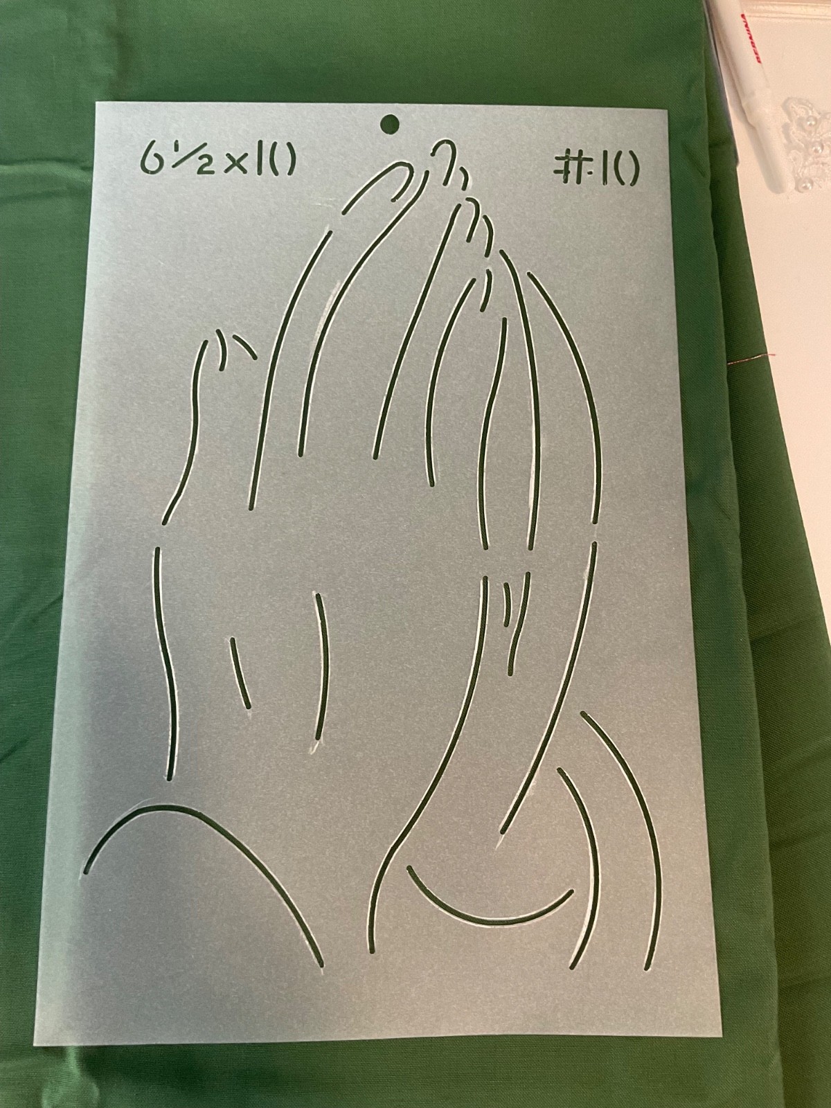 Praying Hands Quilt Stencil/Template  Reusable Craft Template