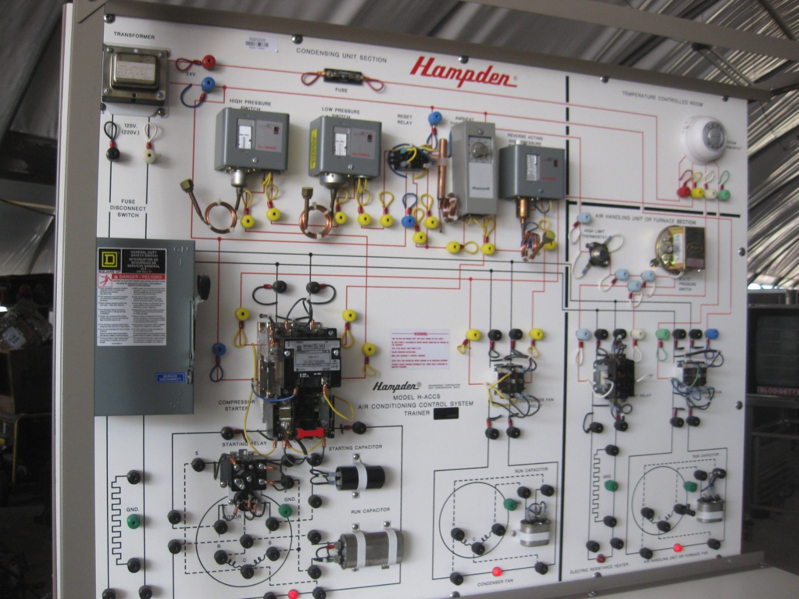 Hampden Model H-ACCS-1A Air Conditioning Control System Trainer