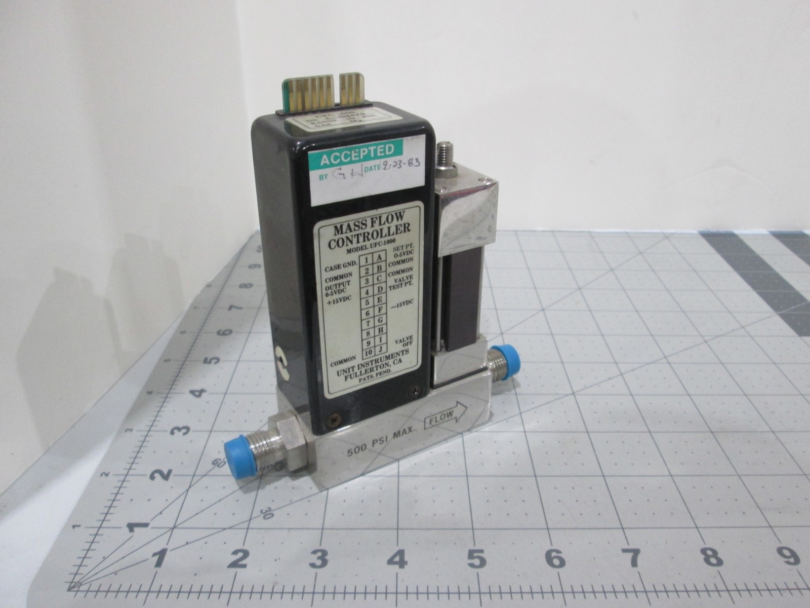 Unit, UFC-1000, Mass Flow Controller, N2, 10 SLM, Used
