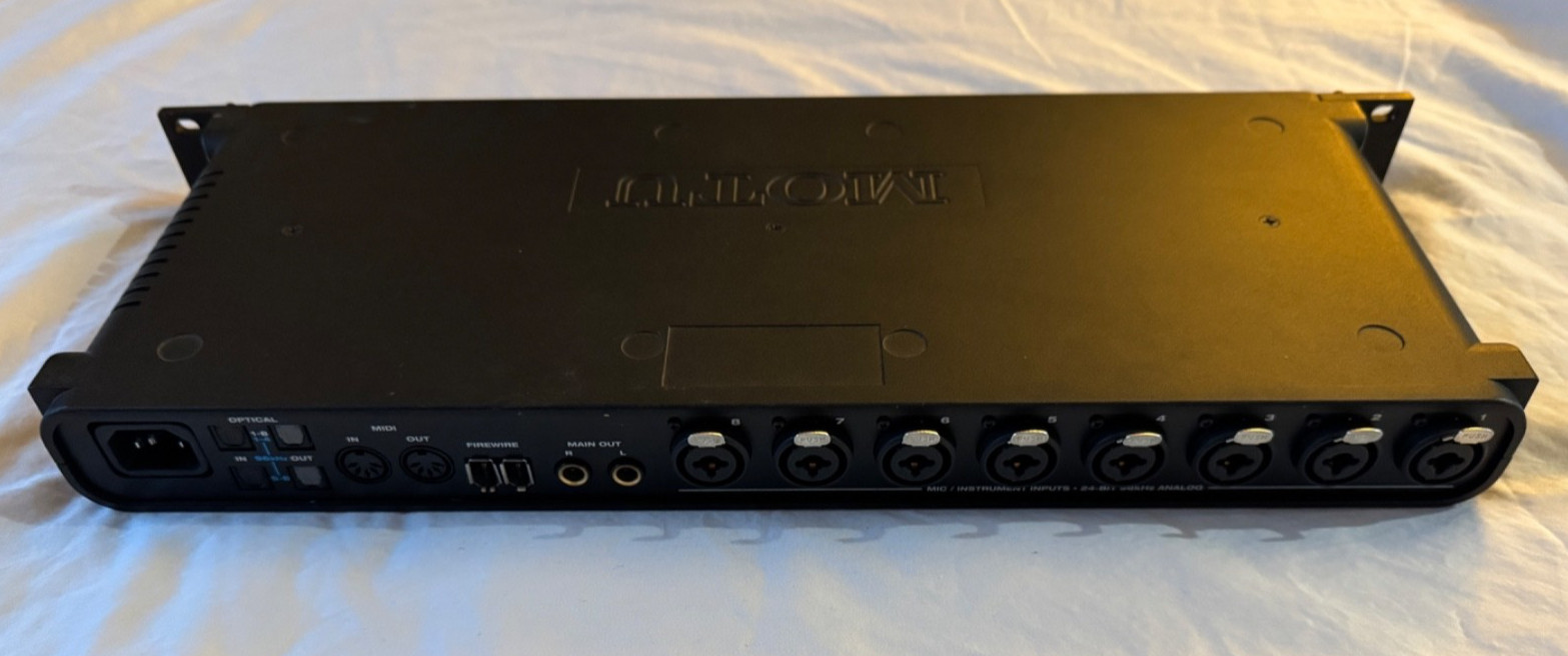 Motu 8Pre 8Pre Firewire Audio Interface Eight Mic Preamps ADAT G2U