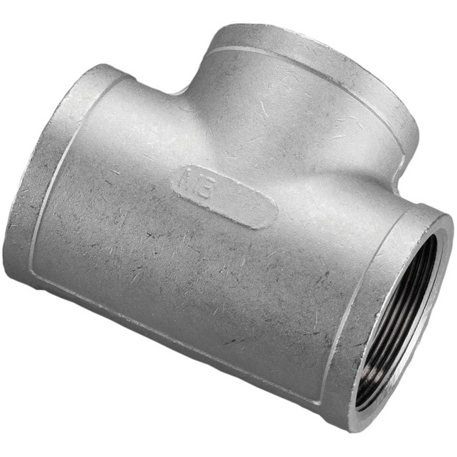 1/2" Tee 304 Stainless Steel FNPT Class 150 300 PSI