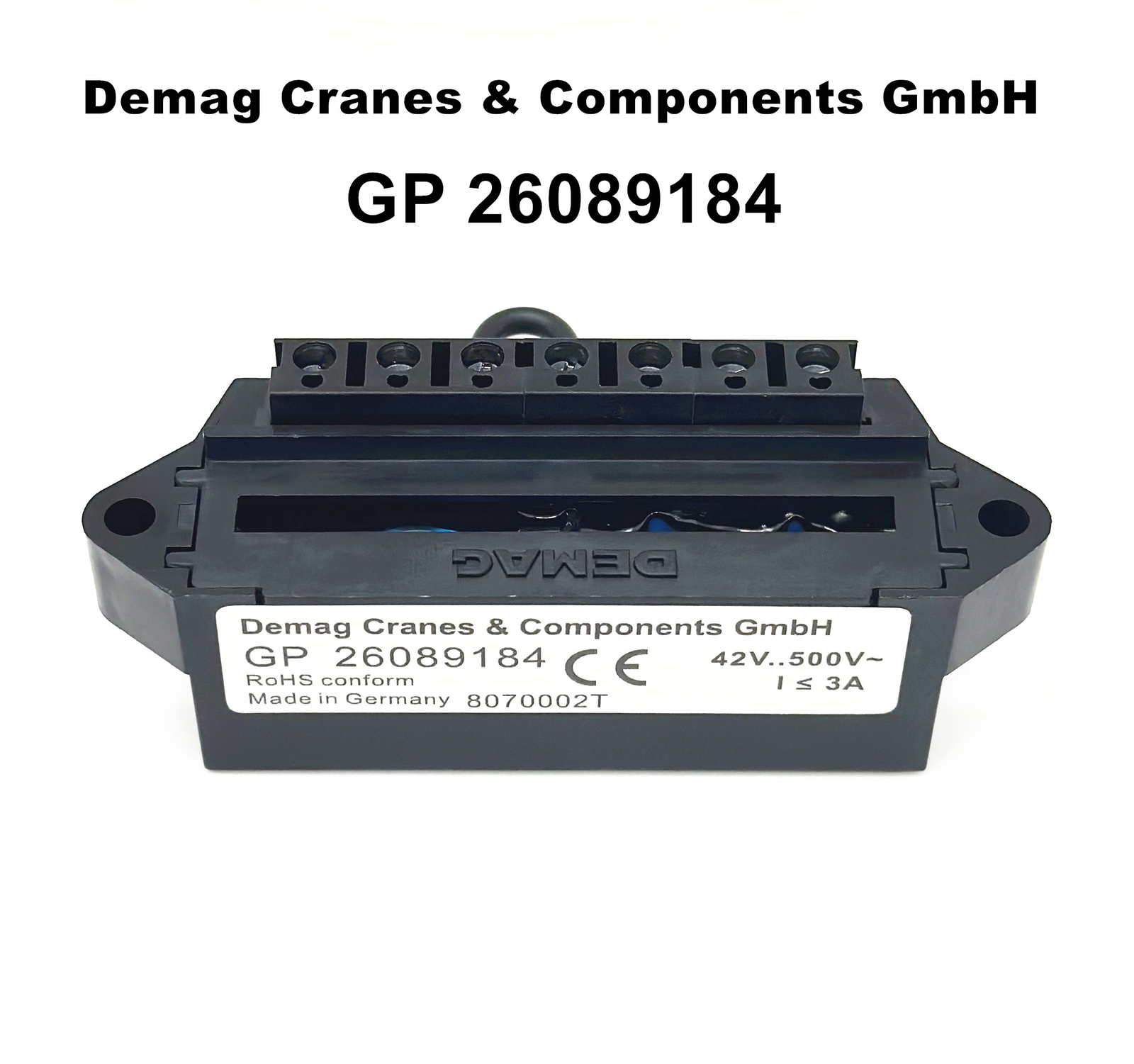 Demag Cranes & Components GmbH GP 26089184 brake rectifier 42V..500V~ I≤3A