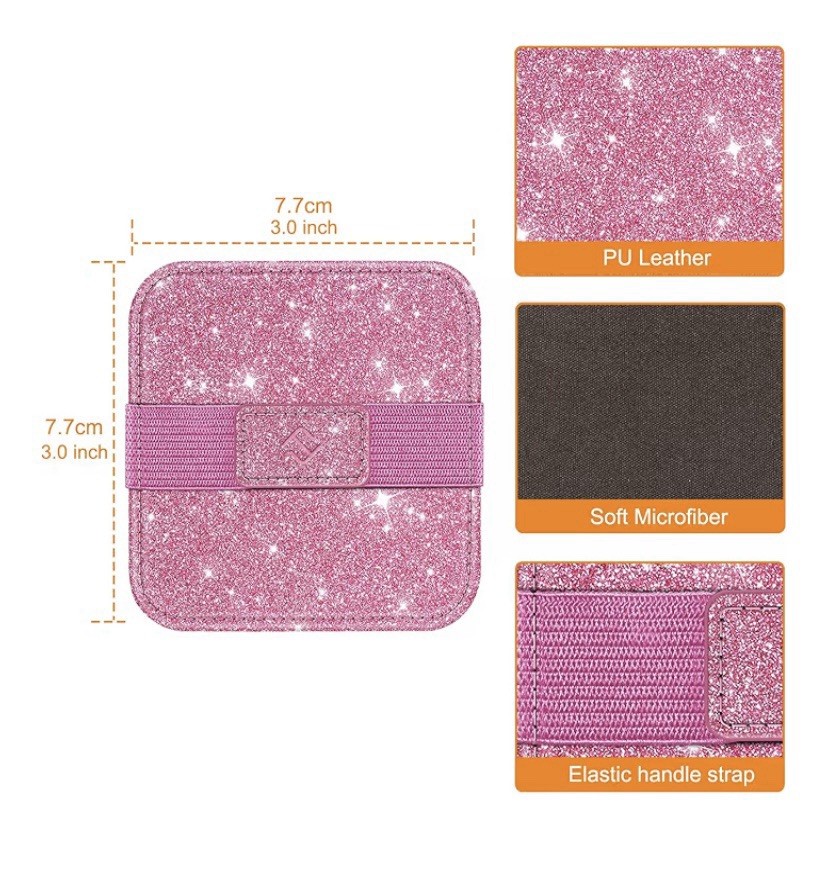 Screen Cleaning Pad, 4Pack Soft Cloth w Elastic Strap for iPad, iPhone, MacBook