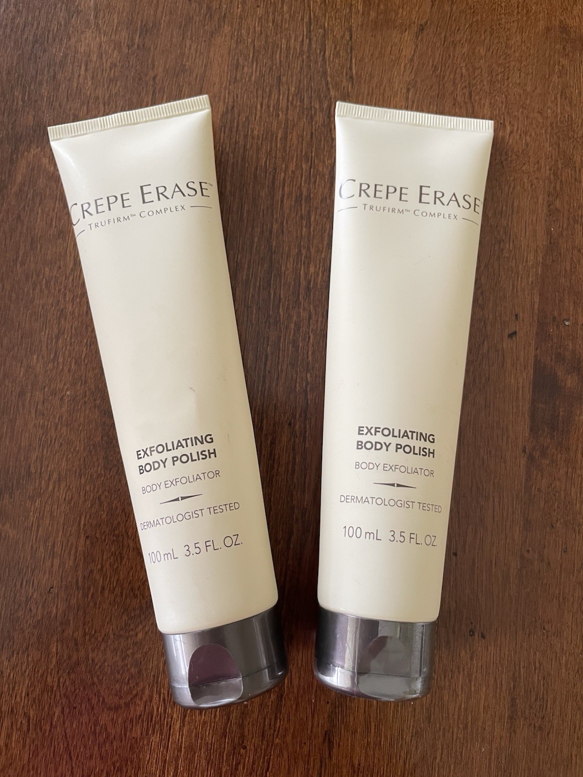 Crepe erase exfoliating Body Polish. One Sealed Plus One Unsealed, 3.5 oz ea