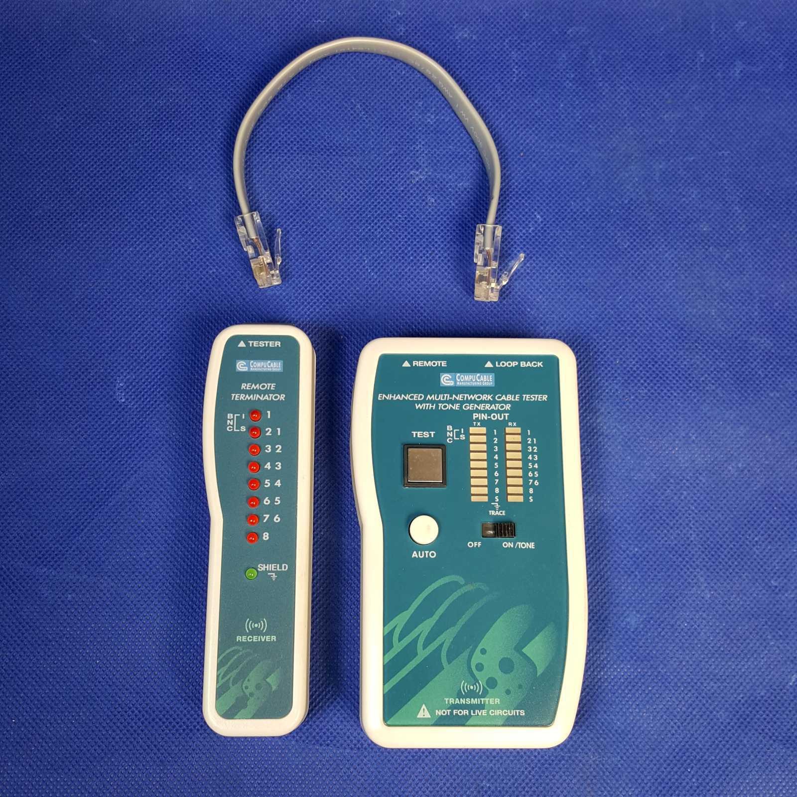 COMPUCABLE CTK-MNCT-RJT Multi-Network Cable Tester with Tone Generator Kit Set