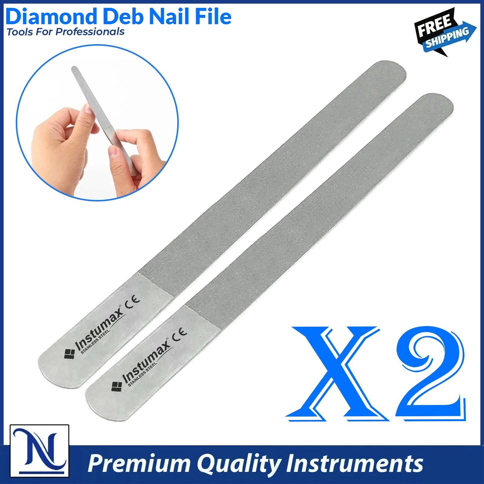 Diamond Deb Nail File – Professional Manicure Tool for Smooth Finish