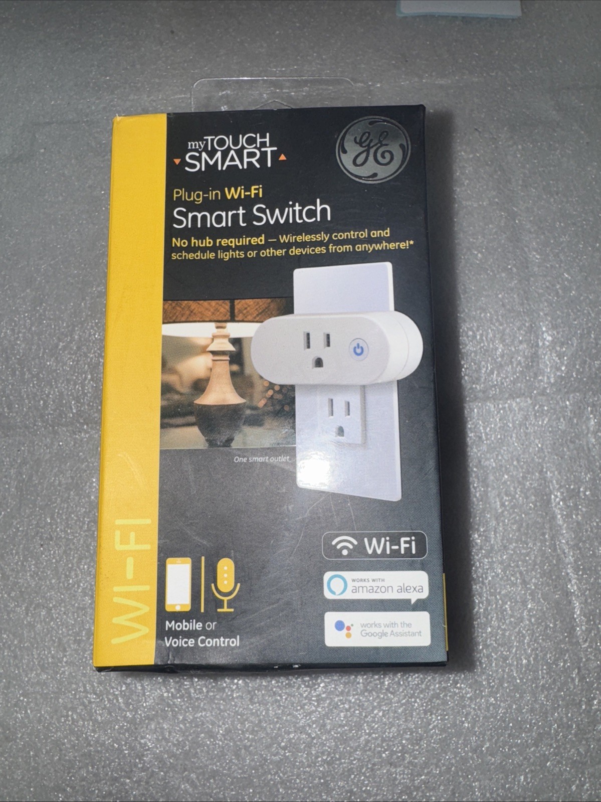 Ge Plug In Wifi Smart Switch   Mobile Or Voice Control