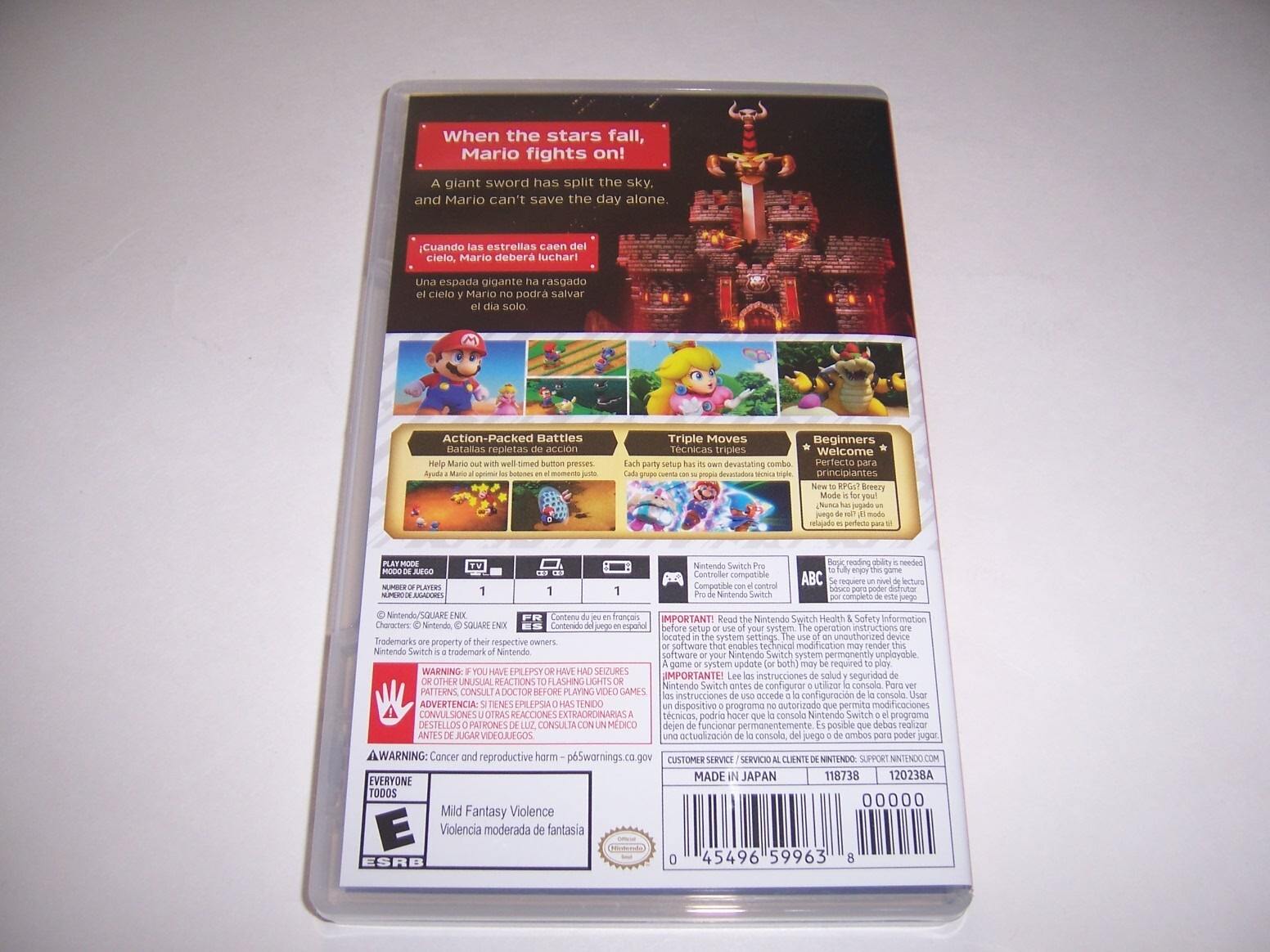 AUTHENTIC Replacement Case ONLY Box Nintendo Switch - Super Mario RPG