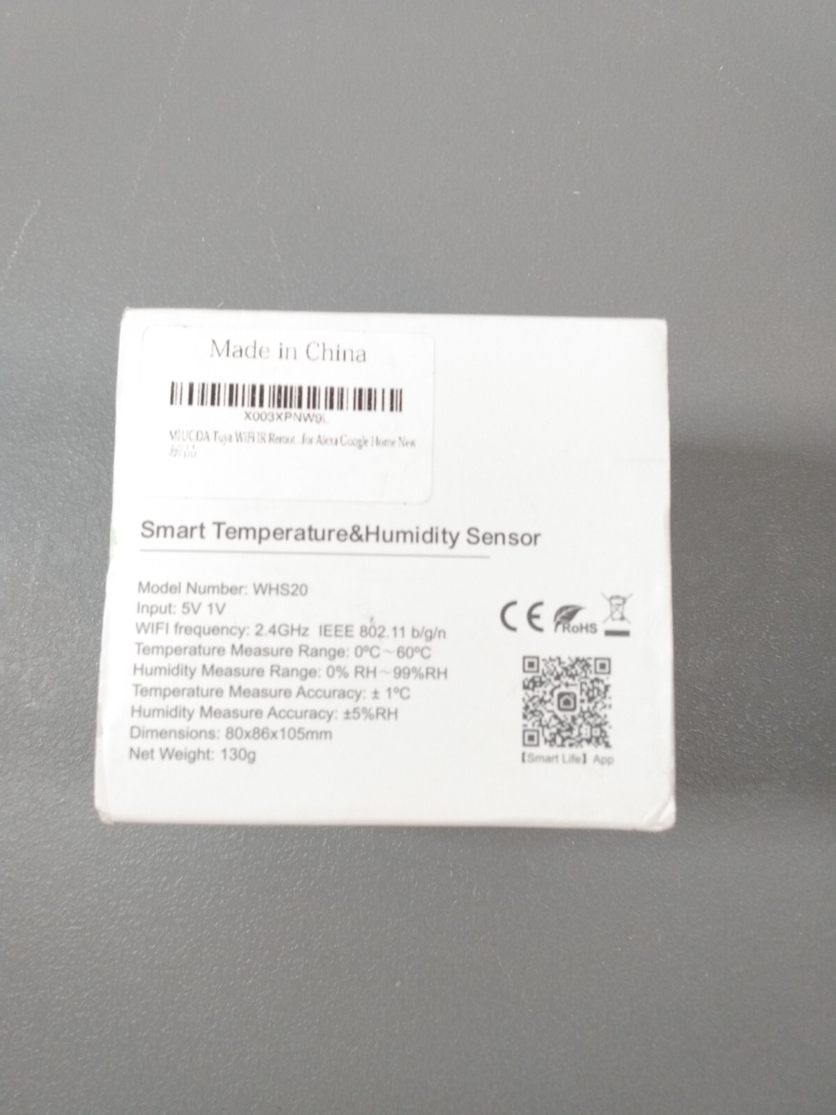 Avatto Smart Temperature & Humidity Sensor Model WHS20 New Open Box