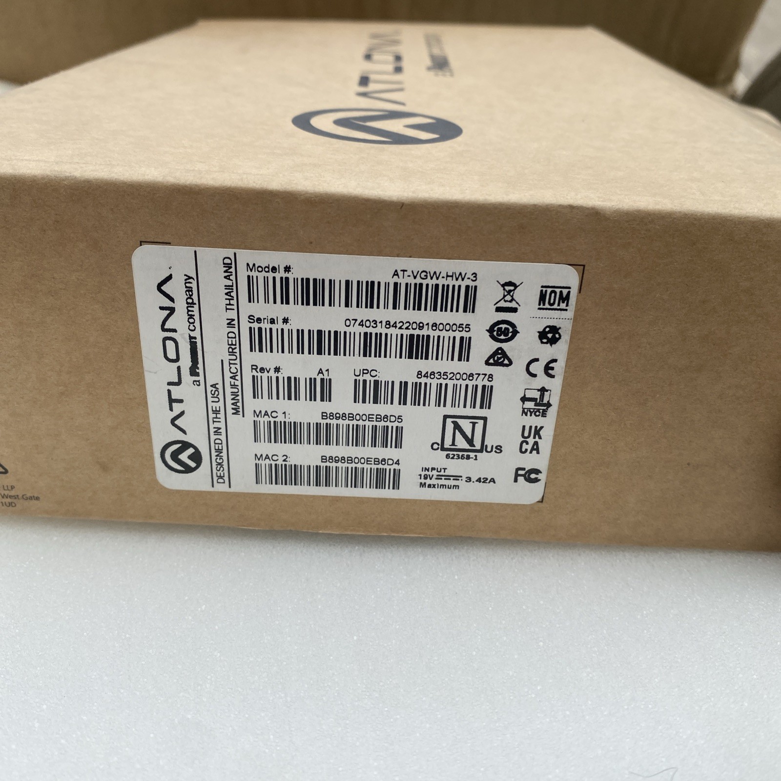 Atlona Hardware Gateway AT-VGW-HW-3