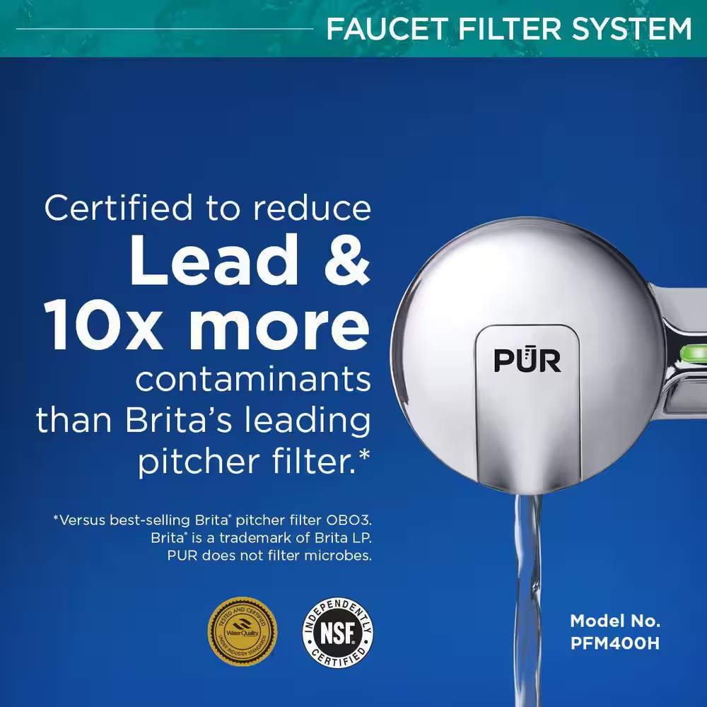 PLUS Faucet Mount Filtration System, Chrome