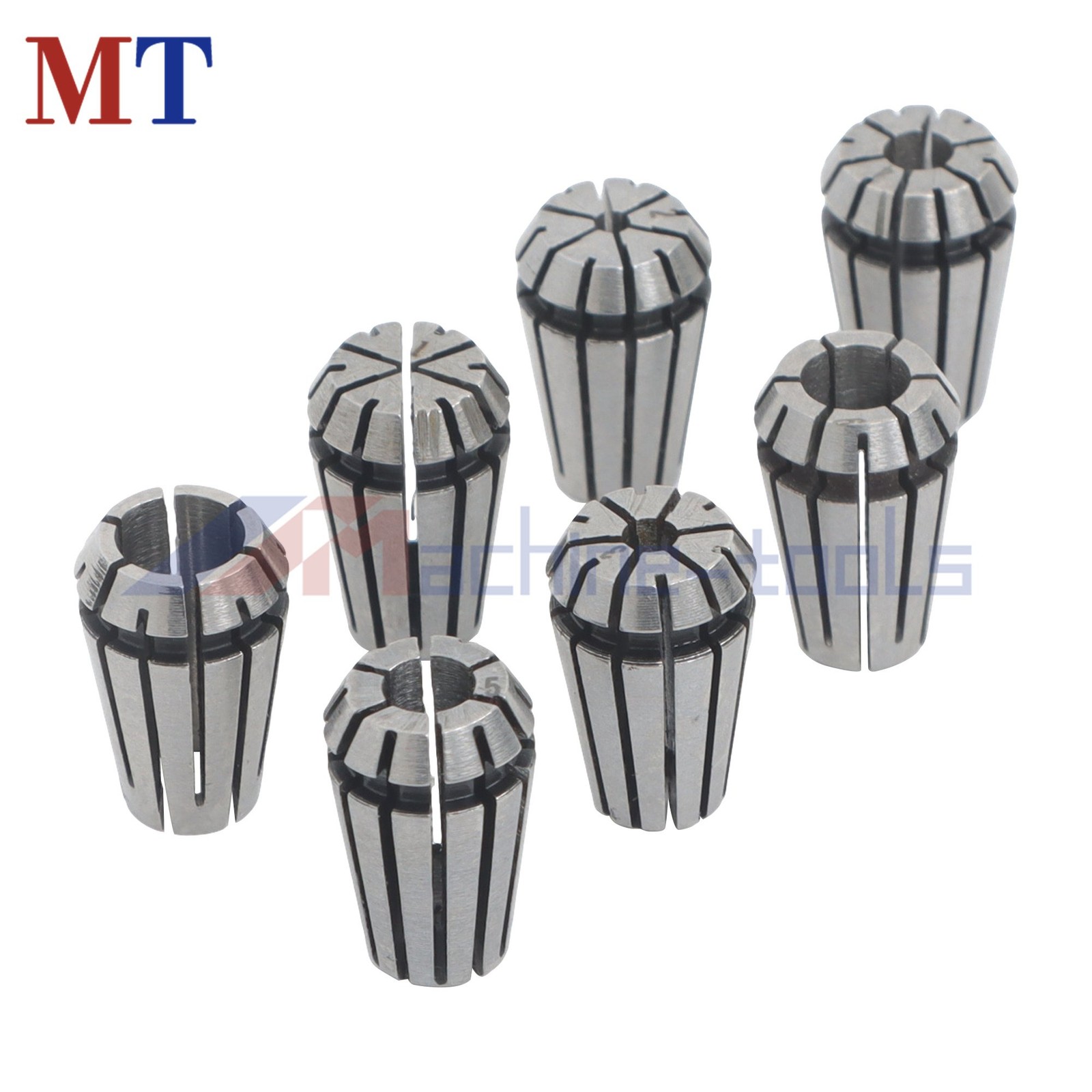 7pcs ER11 Collet Kit 1-7mm Spring Type for Engraving Machine Tool