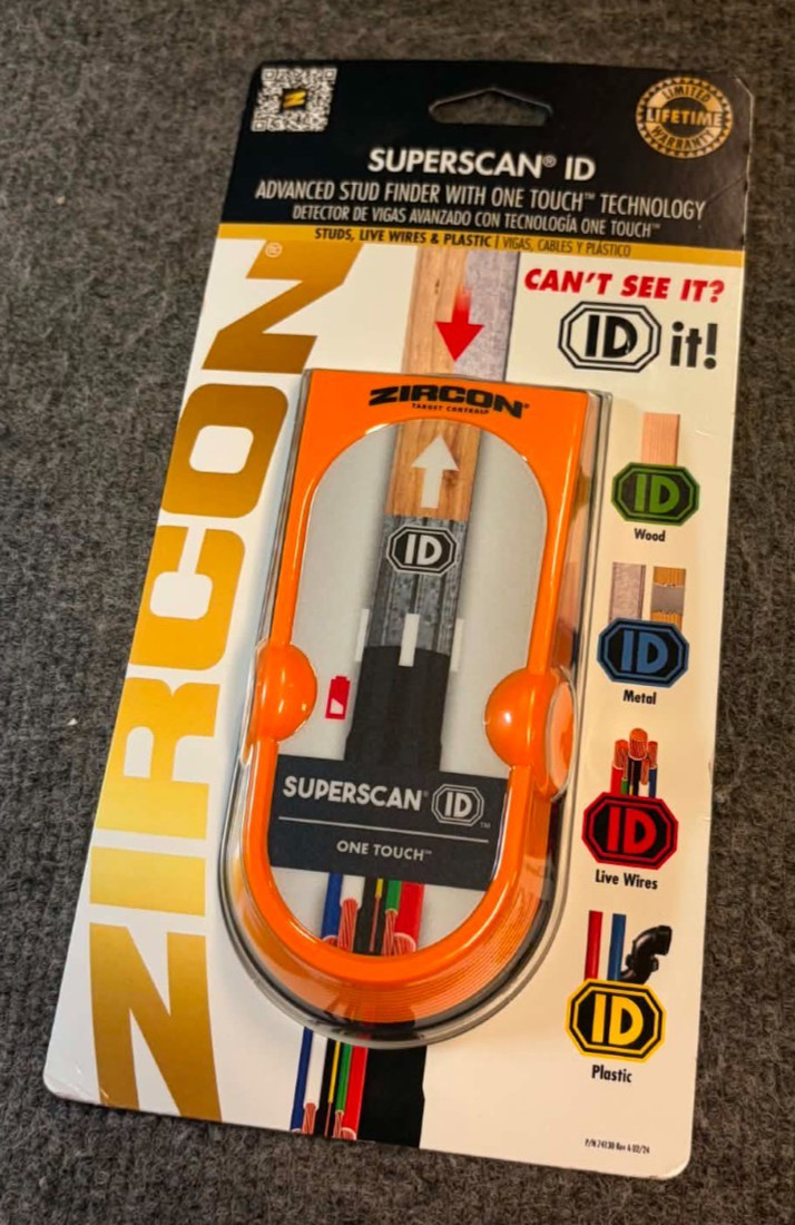 Zircon Superscan ID (One Touch) Advanced Stud Finder
