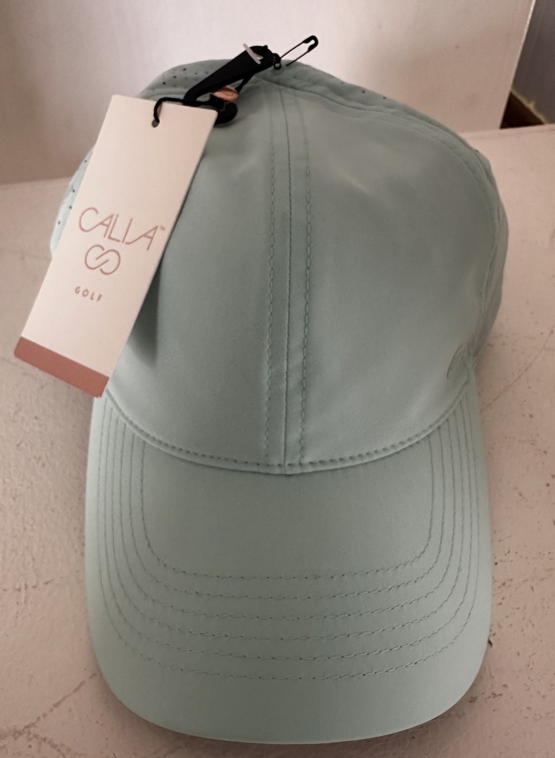 CALIA Golf Ponytail Adjustable Cap - RARE Color Teal Blue - NWT