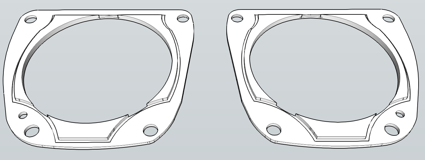 Harley Davidson front lower fearing speaker enclosure